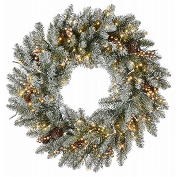 National Target Company National Tree 266736 30 in. Feel Real Spruce Artificial Wreath 266736